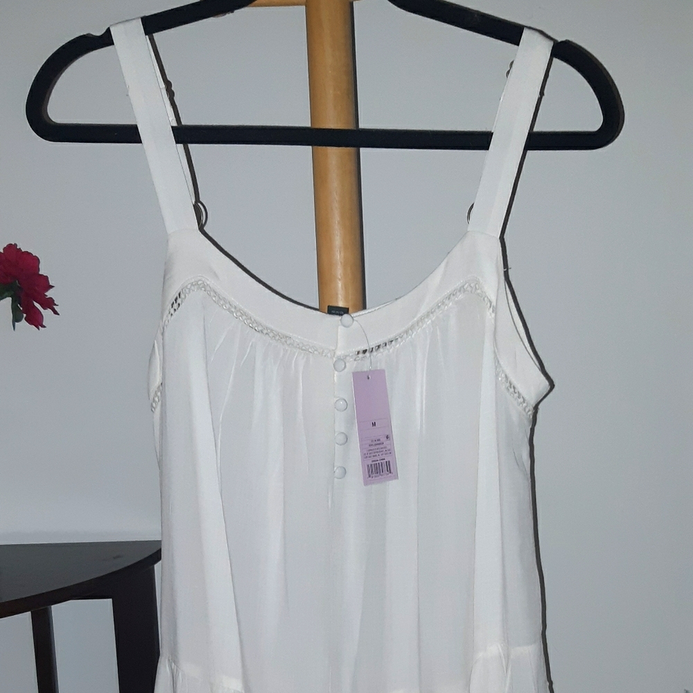 Flowy White Cover Dress